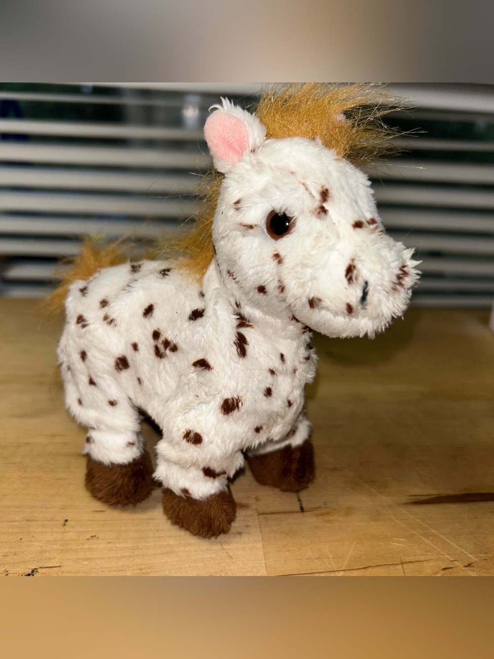 Fur Real Friends Snuggables Walking Pony Spotted Appaloosa Walks 6”